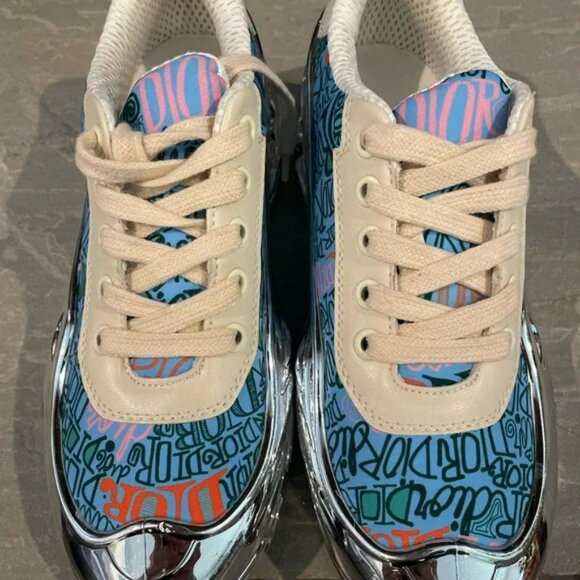 NWOT Adidas x Raf Simons DIOR Mirrored Ozweego Sneakers Womens 7.5 - Picture 8 of 10